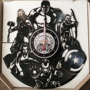 Marvel Avengers Vinyl Record Clock